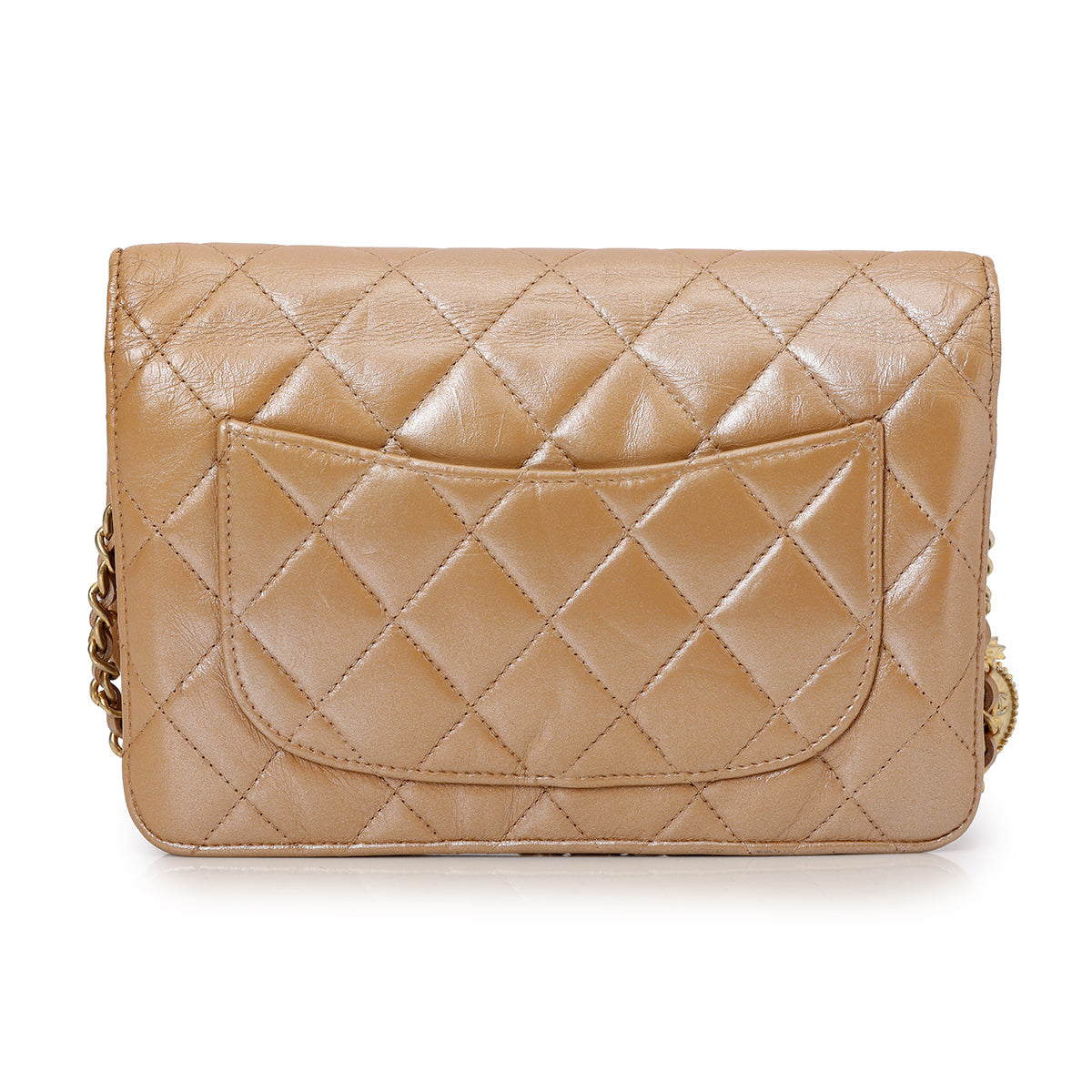 Vintage Lambskin Wallet on Chain Bag