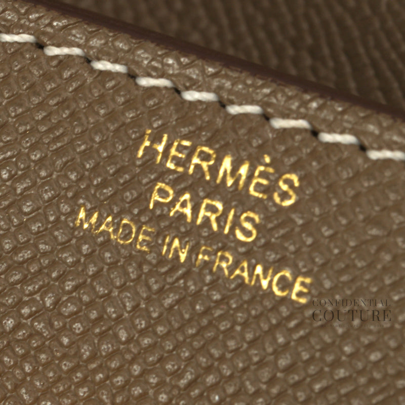 Kelly Pocket Long Wallet in Etoupe GHW | 2025