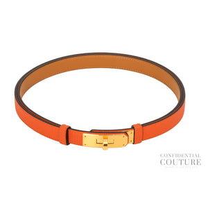 Kelly 18 H Orange GHW | Free Size