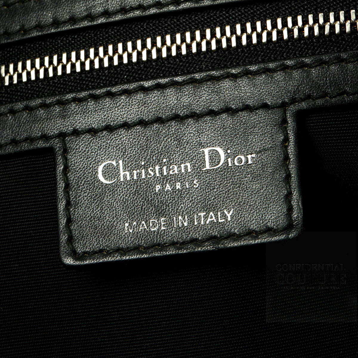 Dior Panarea Black Coated Canvas Tote Bag