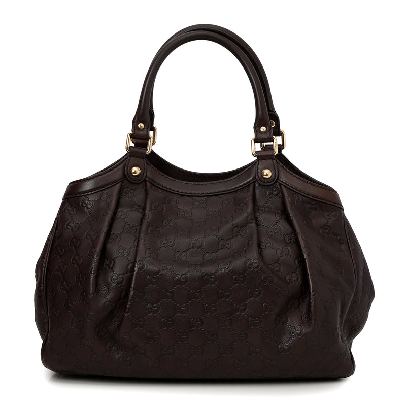 Brown Guccissima Leather Medium Sukey Tote
