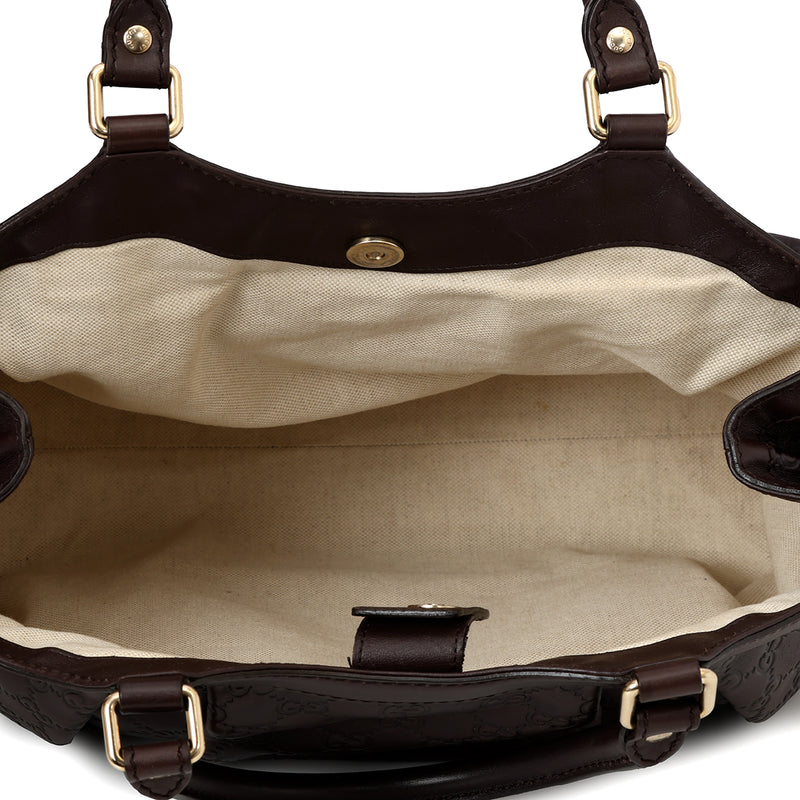 Brown Guccissima Leather Medium Sukey Tote