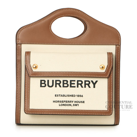 Beige/Malt Brown Mini Pocket Bag