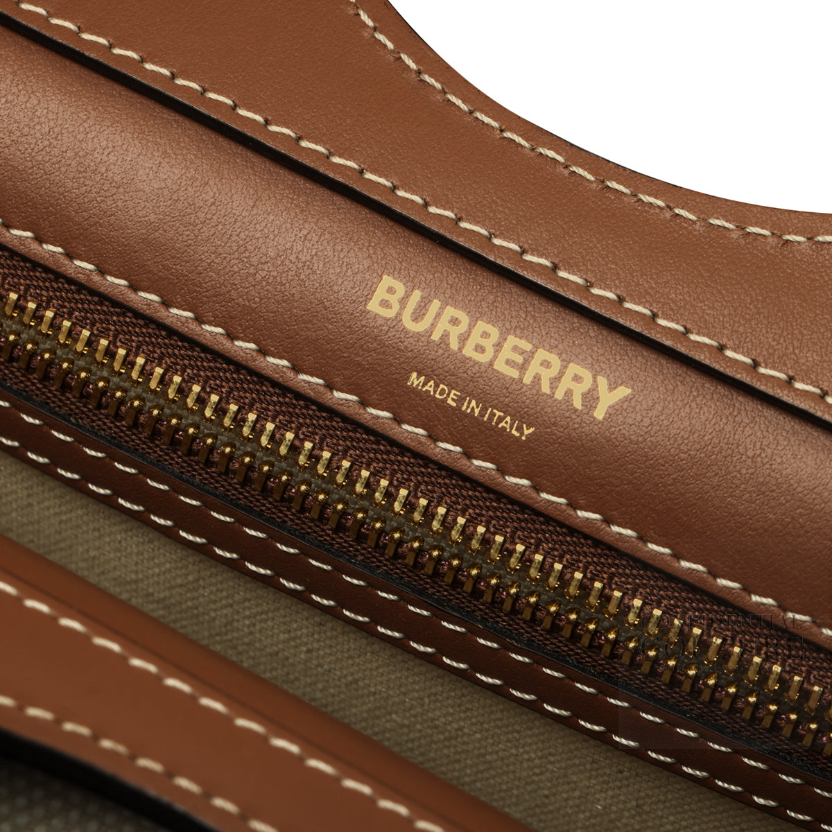 Beige/Malt Brown Mini Pocket Bag
