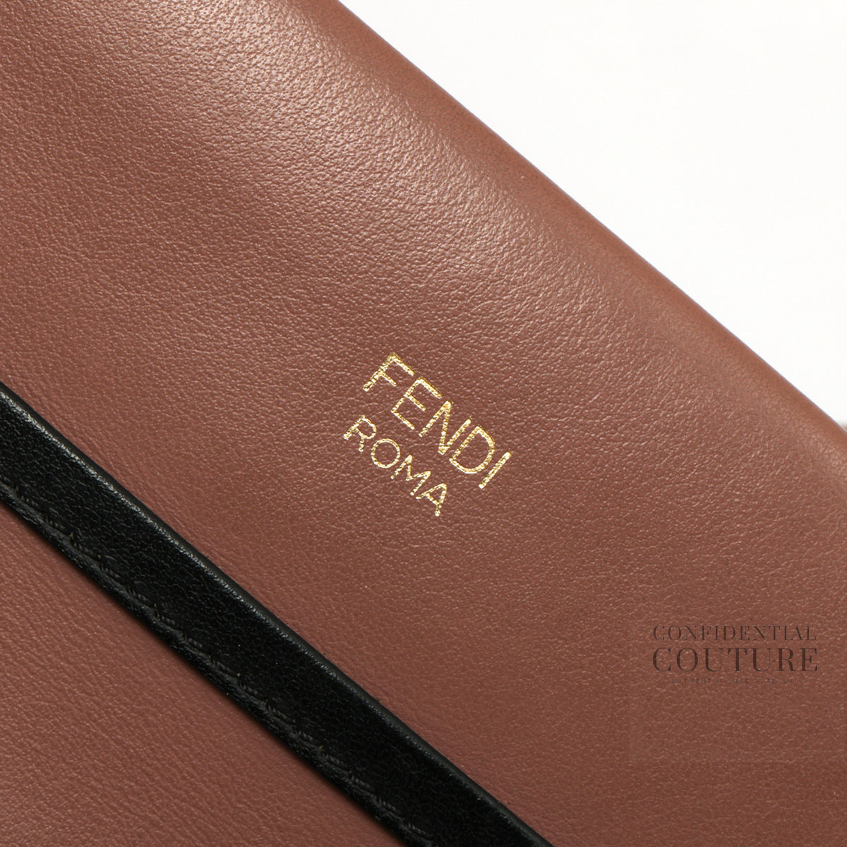 Dusty Pink/Black Calfskin Leather Runaway Small Bag