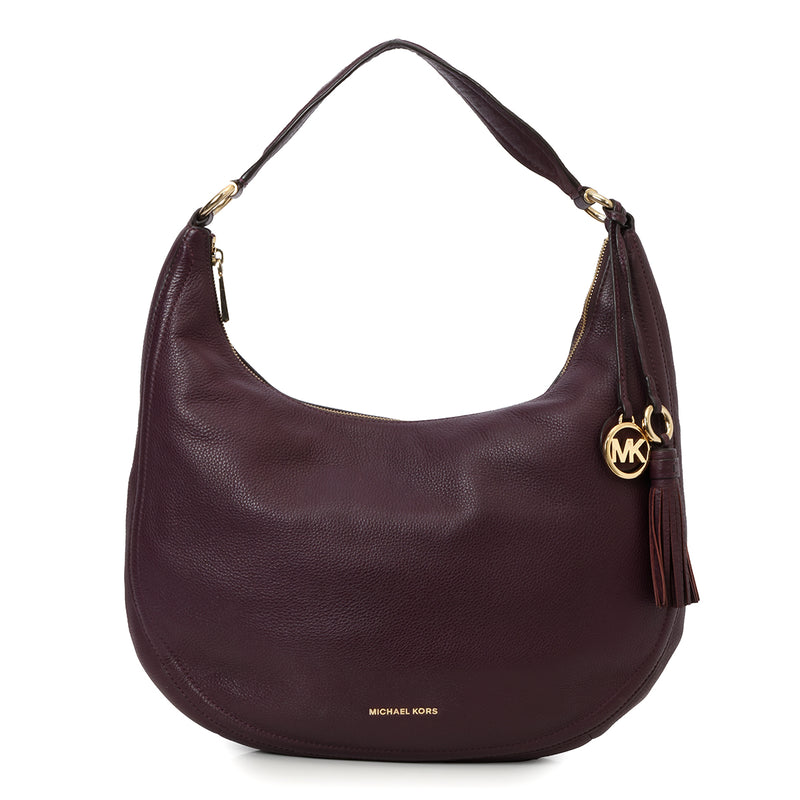 Preloved Michael Kors Damson Lydia Large Leather Shoulder Bag