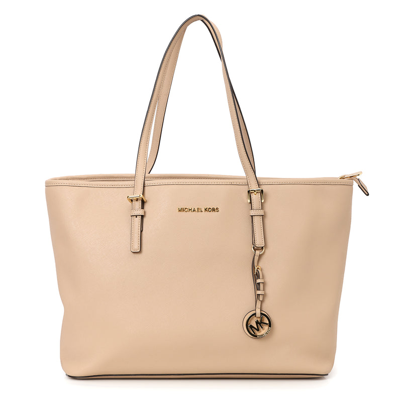 Pre-loved Michael Kors Nude Leather Large Tote Bag