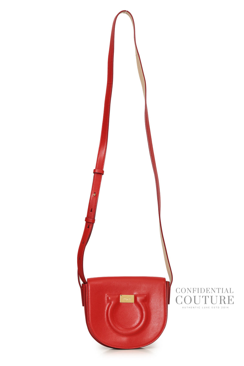 Red Gancio City Crossbody Bag