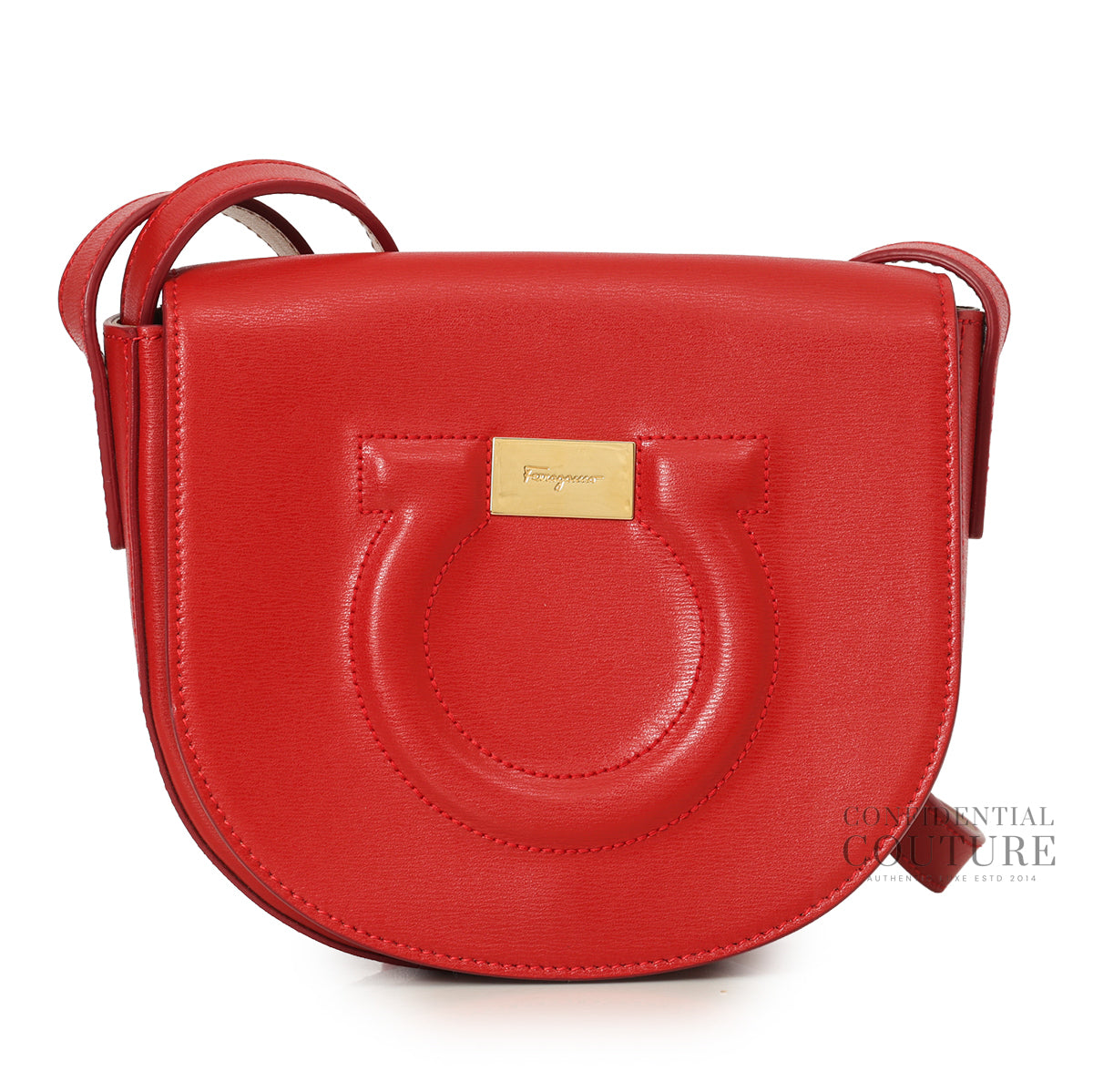Red Gancio City Crossbody Bag