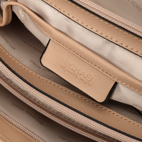 Nude Leather Large Tote Bag