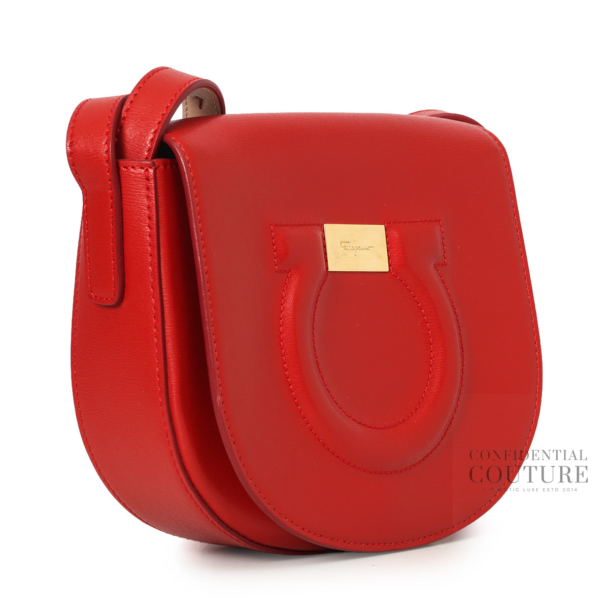 Red Gancio City Crossbody Bag