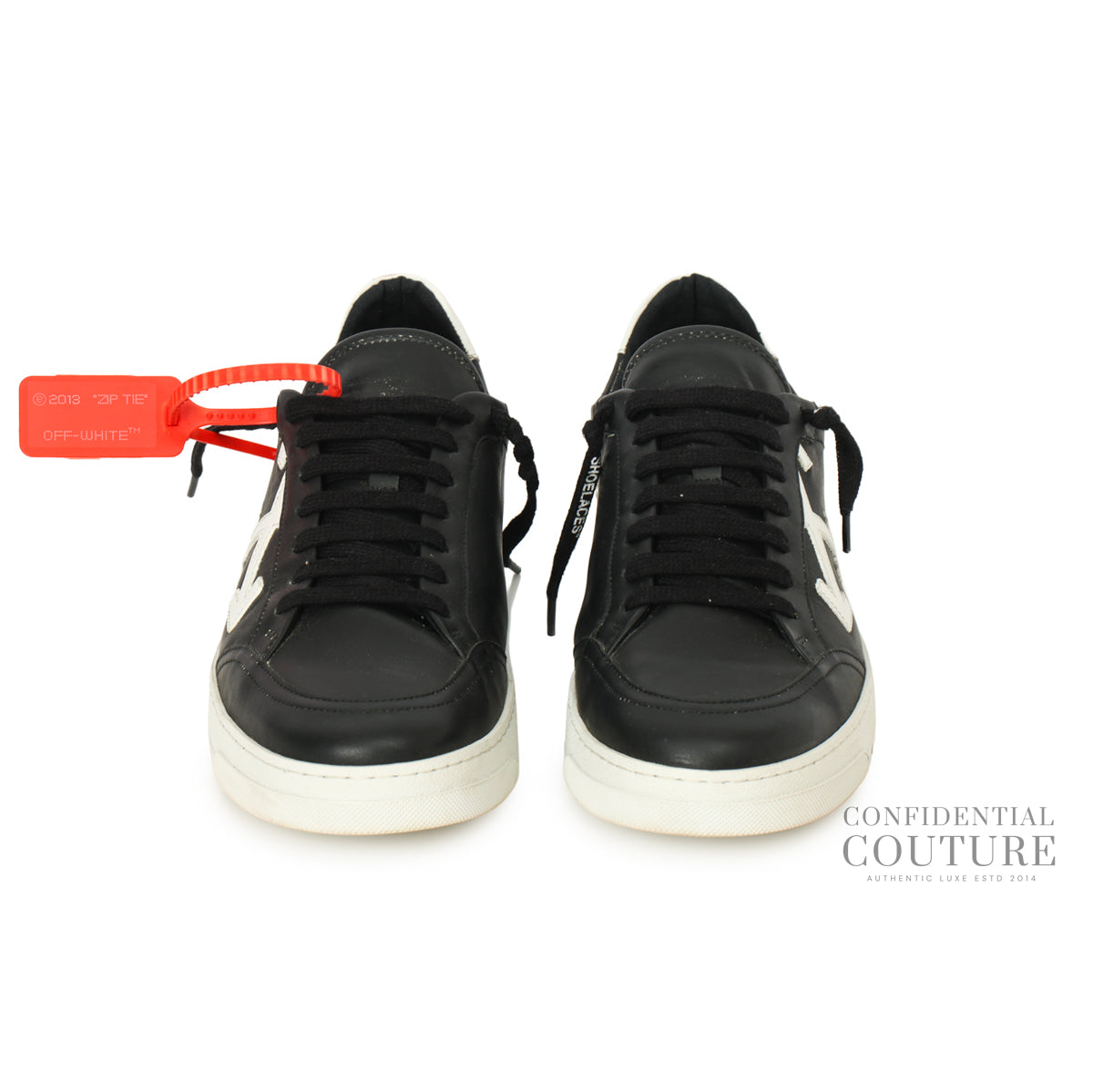 Black & White Leather CarryOver Sneakers EU 43