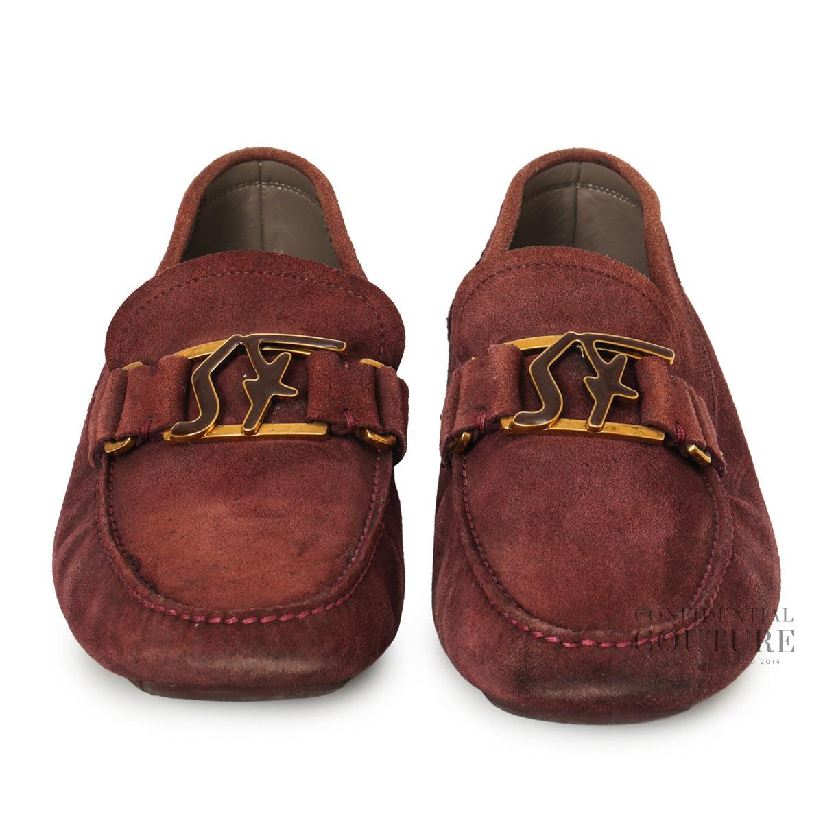 Peter Burgundy Suede Loafers | EU 8