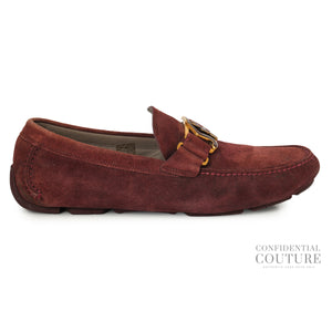 Peter Burgundy Suede Loafers | EU 8