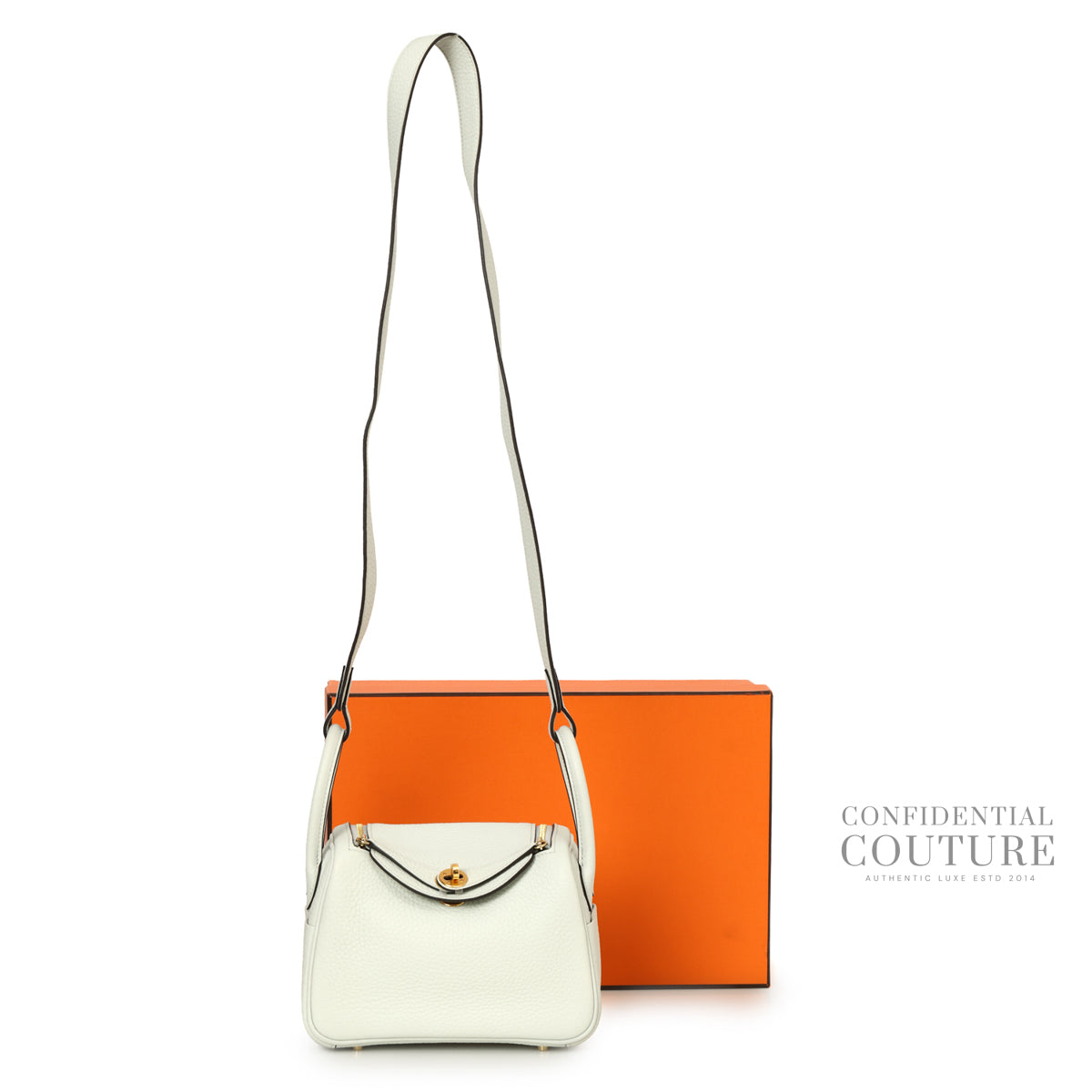 N4 Gris Platine Mini Lindy In Clemence Leather With Gold Hardware | 2025