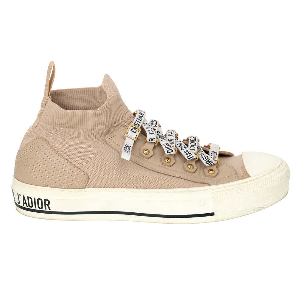 Shop Pre-Loved Dior Nude Walk'n'Dior Platform Sneakers in