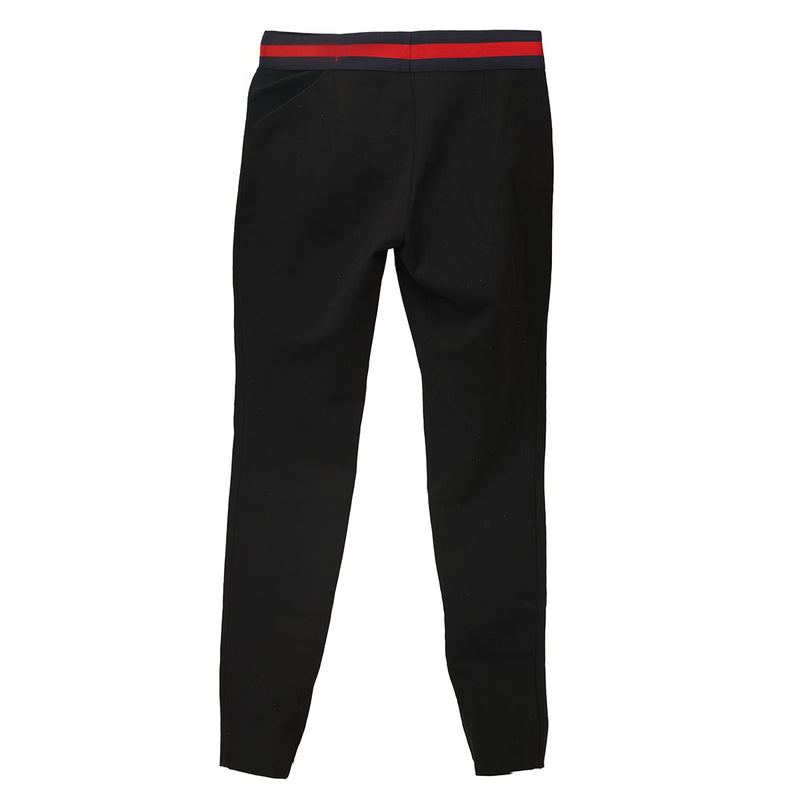 Women gucci straight pants with striped belt eu 36 uk 4 us 0