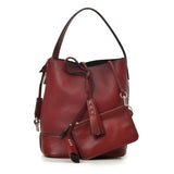 Cuir Nuance Maroon NN14 PM Bucket Bag