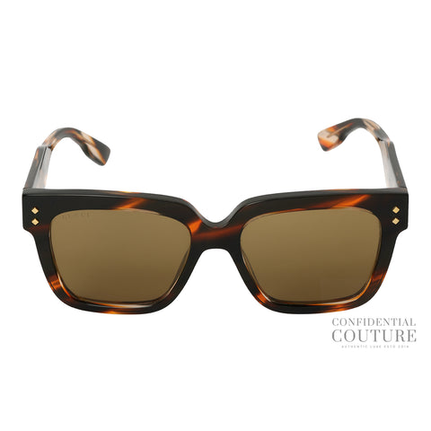GG1048S Square Frame Brown Tone Sunglasses