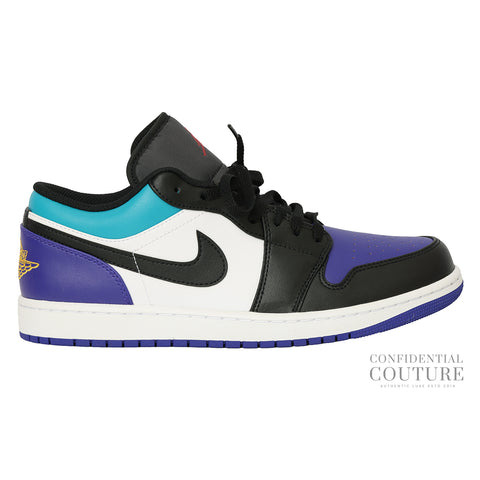 Air Jordan 1 Aqua/Purple Low Top Sneakers UK 10 | EU 45