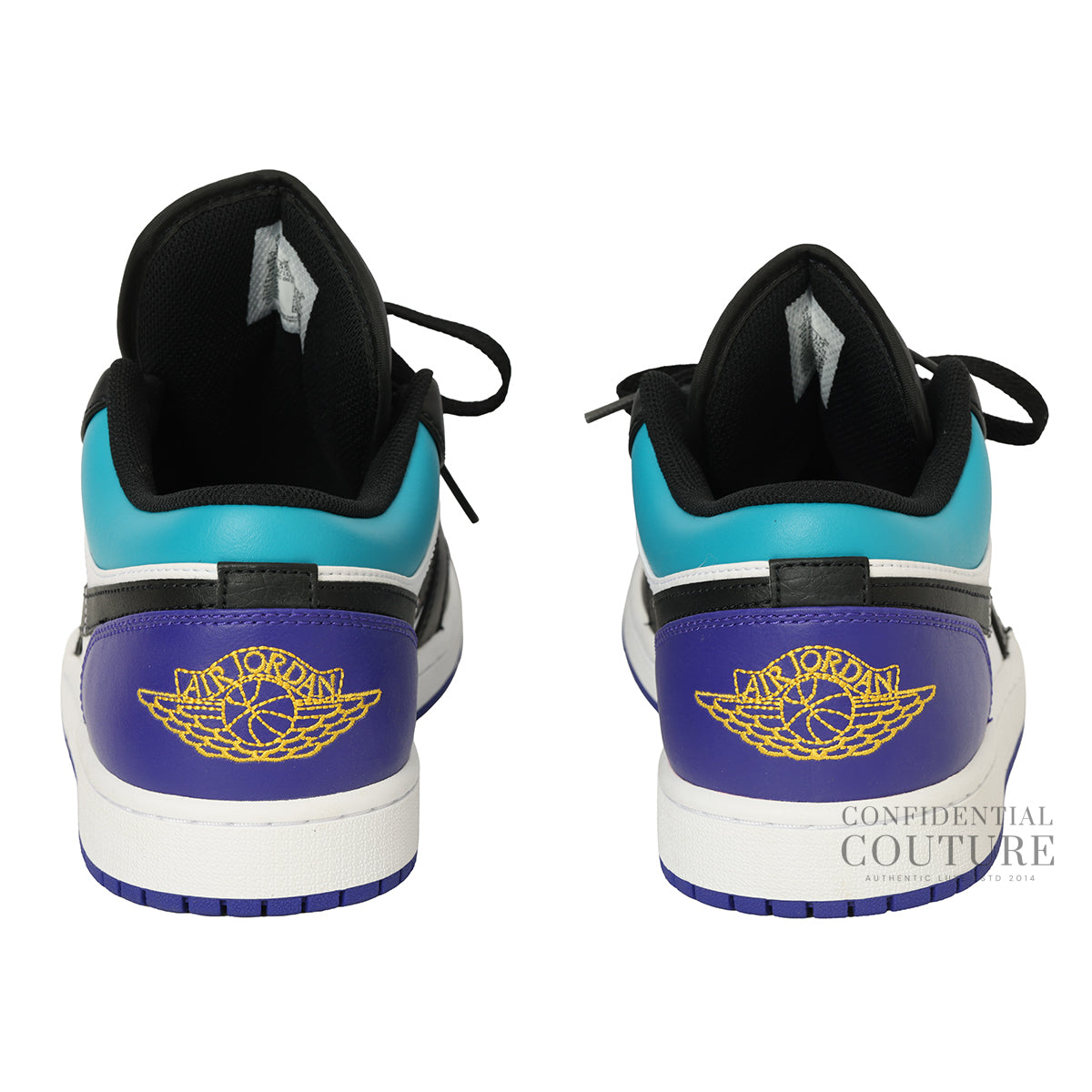 Air Jordan 1 Aqua/Purple Low Top Sneakers UK 10 | EU 45