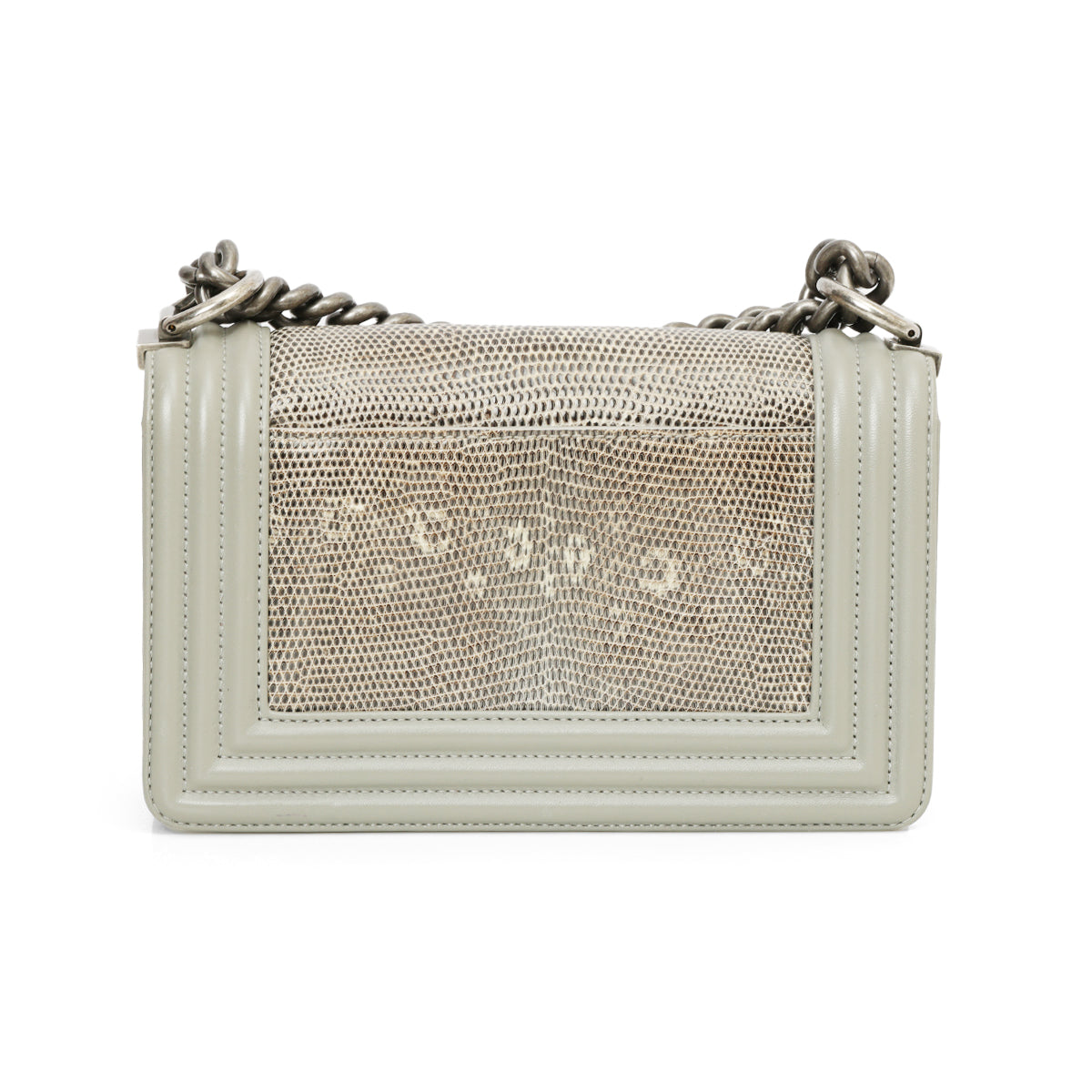 Boy Silver Stingray Lizard Skin Crossbody