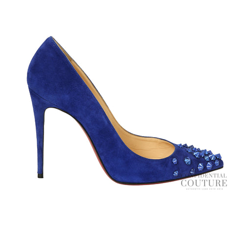 Drama 100 Blue Studded Pumps Size 37