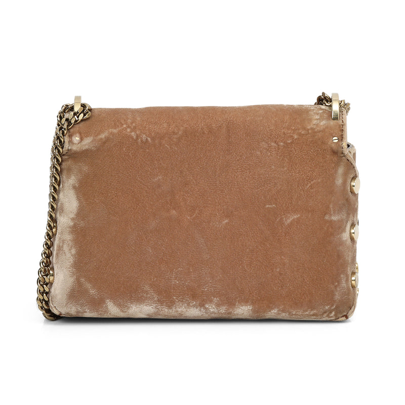 Petite Velvet Lockett Shoulder Bag