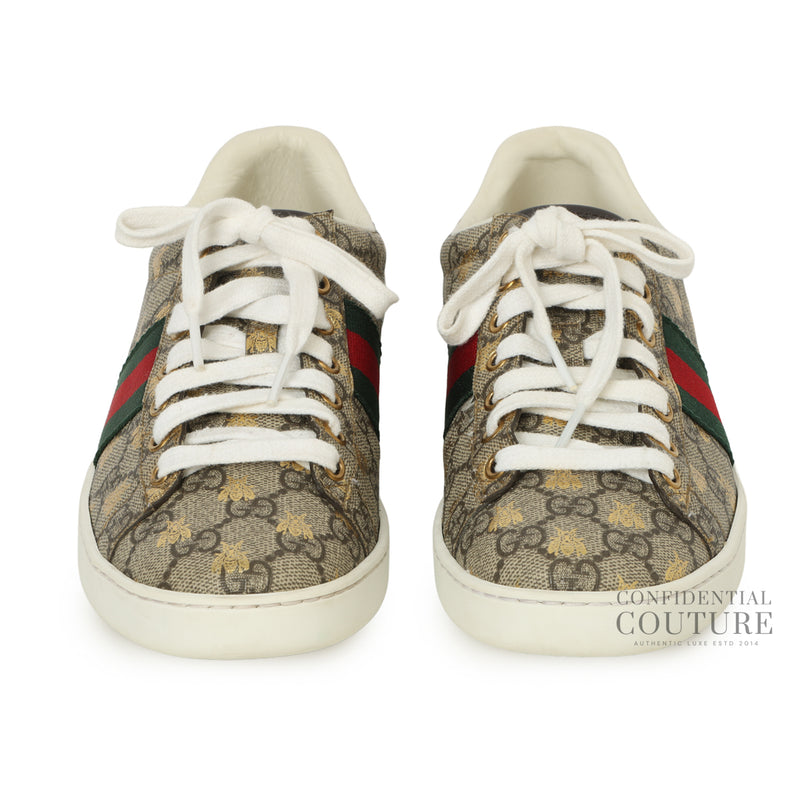 Women Gucci Ace GG Supreme Bees Womens Sneakers EU 38