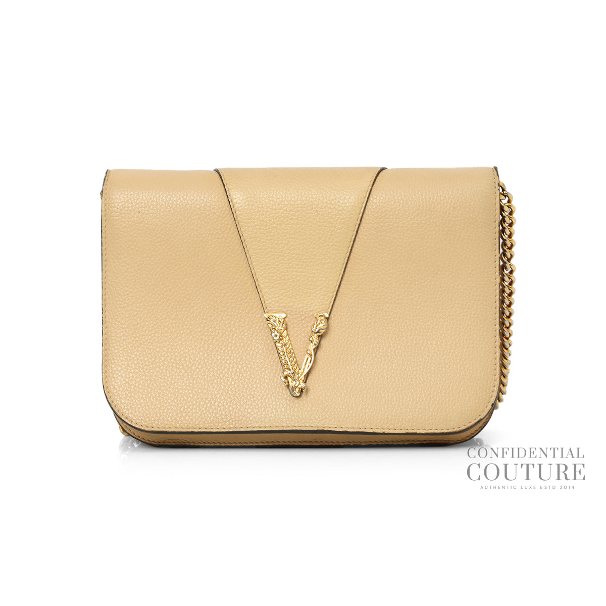 Nude Leather Virtus Crossbody Bag