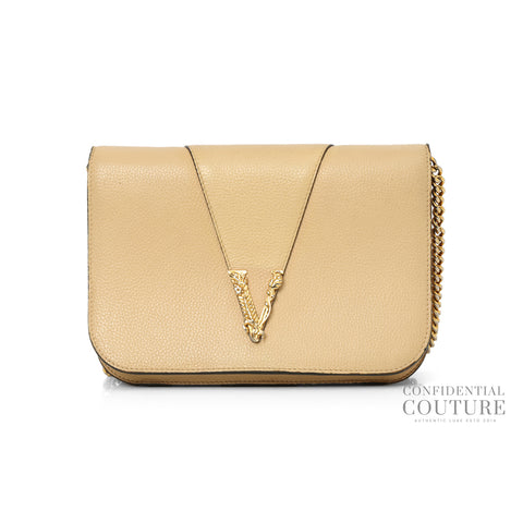 Nude Leather Virtus Crossbody Bag