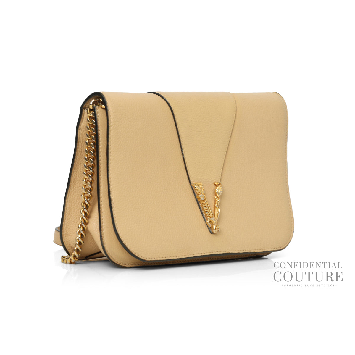 Nude Leather Virtus Crossbody Bag