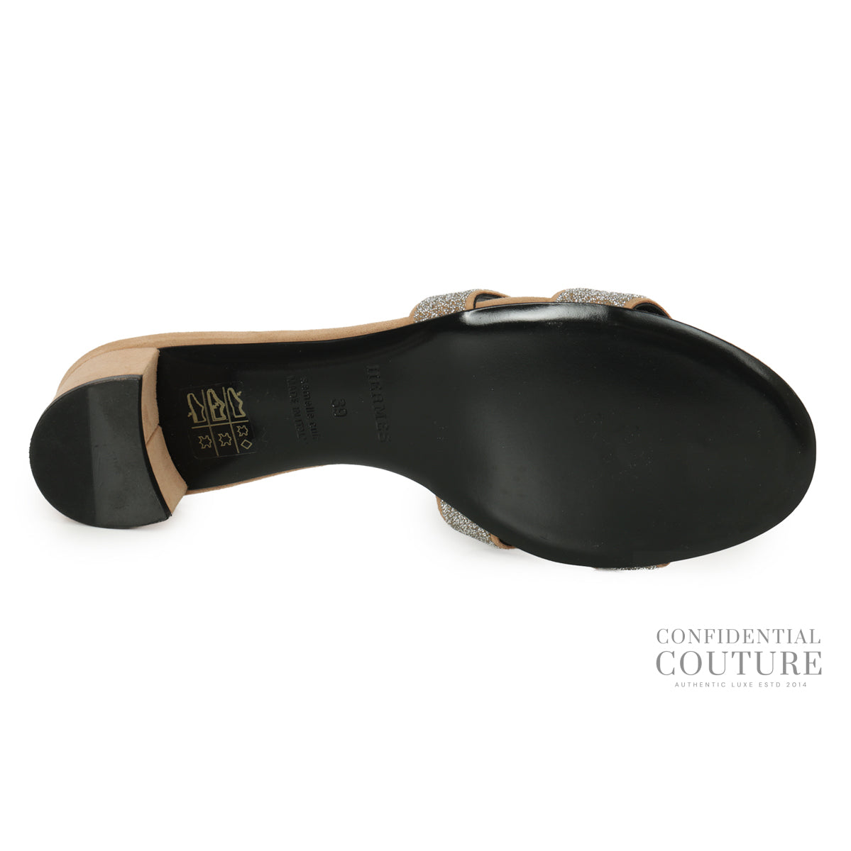 Nude Suede/Crystal Oasis Sandal EU 39 | US 8.5 | UK 5.5