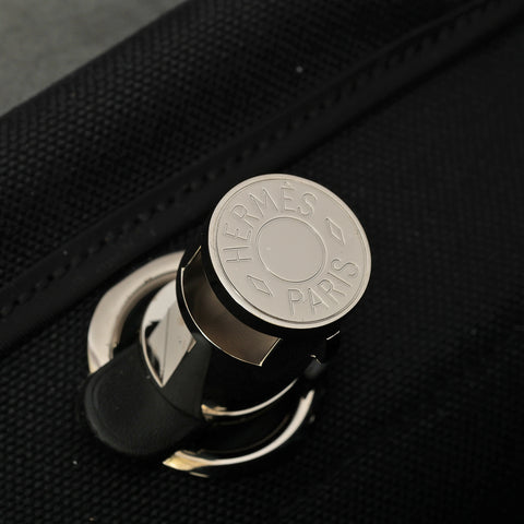 Military Fabric/ Hunter Cowhide herbag 31 In Noir