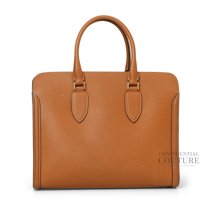 Tan Leather Heroine Open Tote Bag