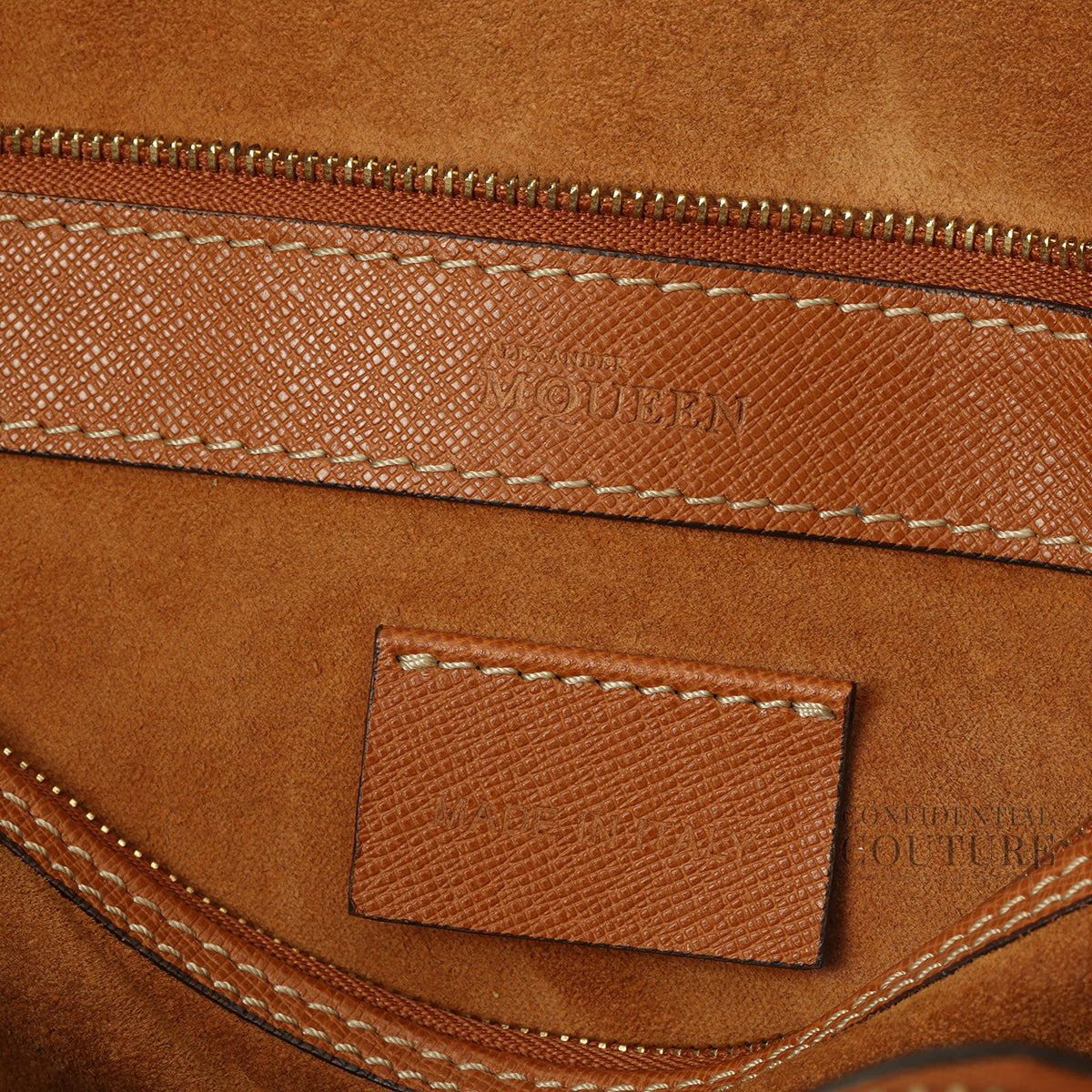 Tan Leather Heroine Open Tote Bag