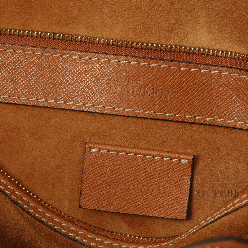 Tan Leather Heroine Open Tote Bag