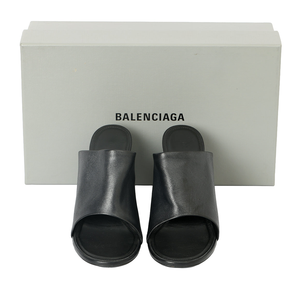 Black Block Heel Mules EU 38.5