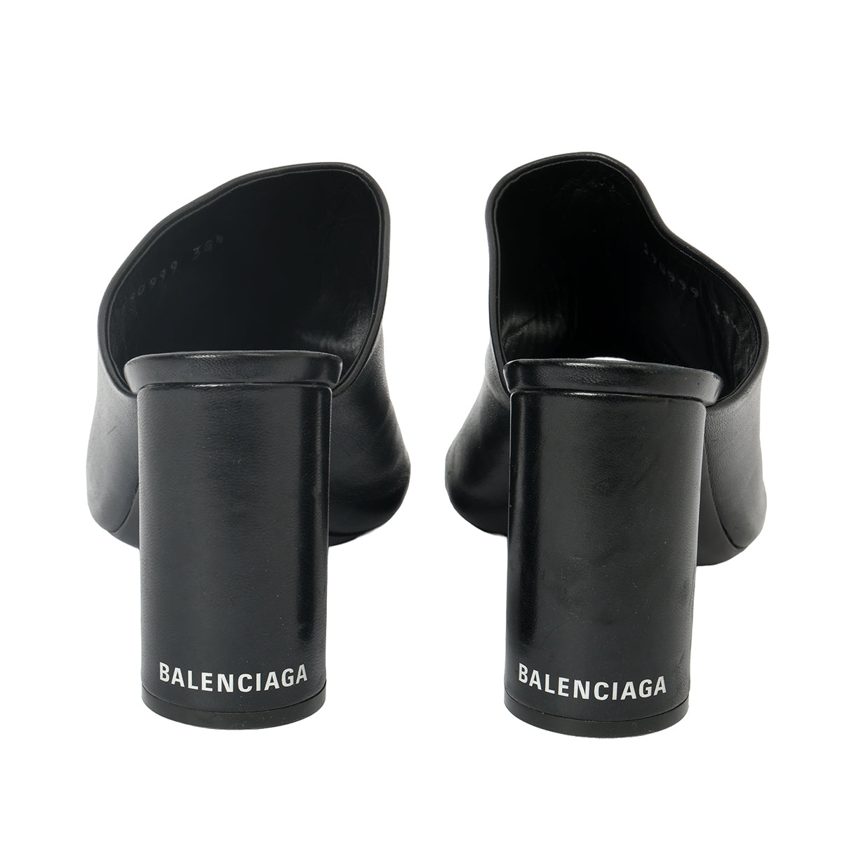 Black Block Heel Mules EU 38.5