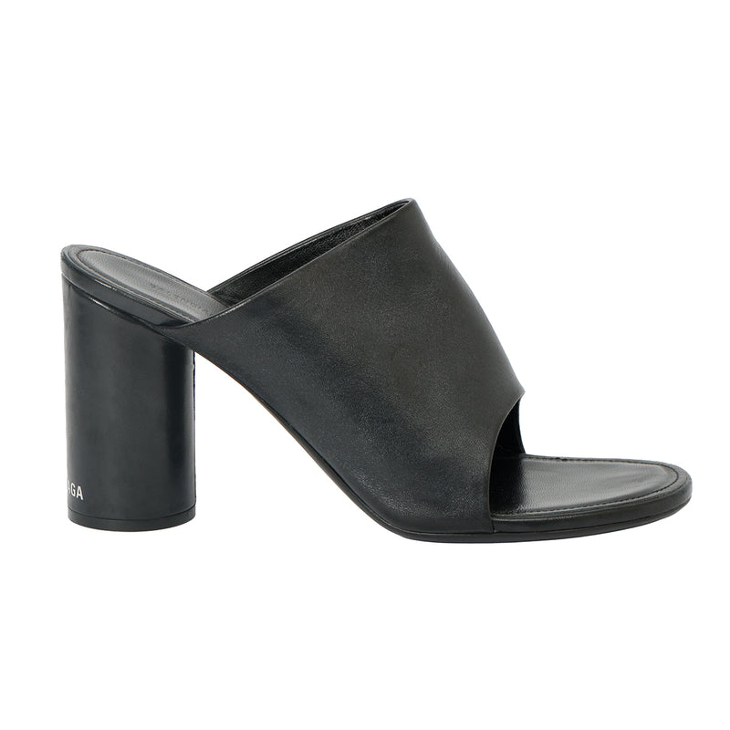 Balenciaga Black Block Heel Mules EU 38.5