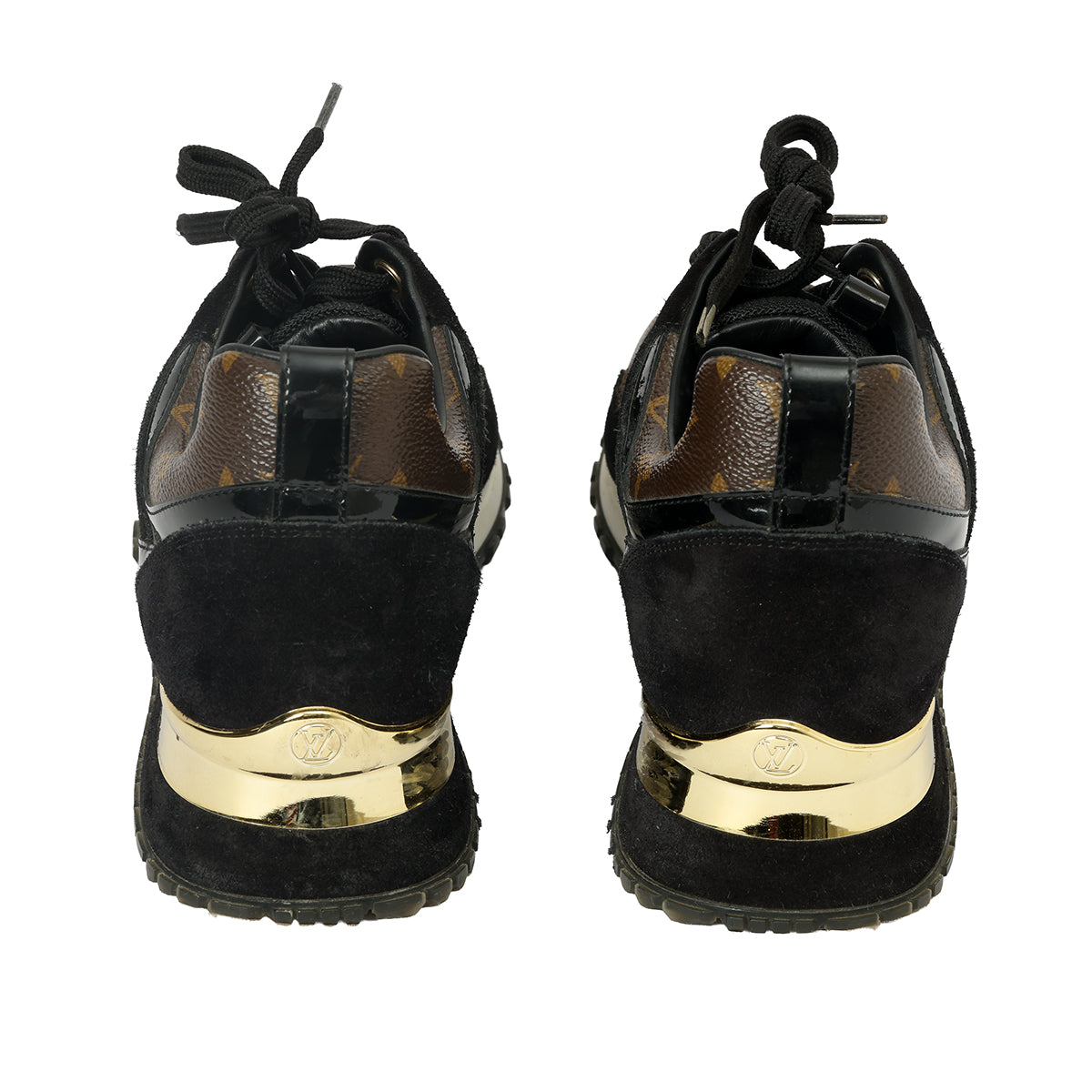 Black Monogram Run Away Sneakers EU 37.5