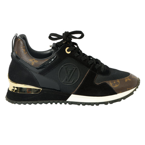 Black Monogram Run Away Sneakers EU 37.5