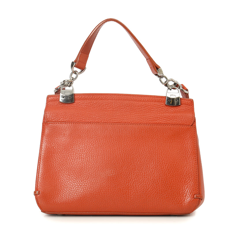 Women pre loved Long Champ Essential Madeleine Burnt Red Small Cross Body Bag