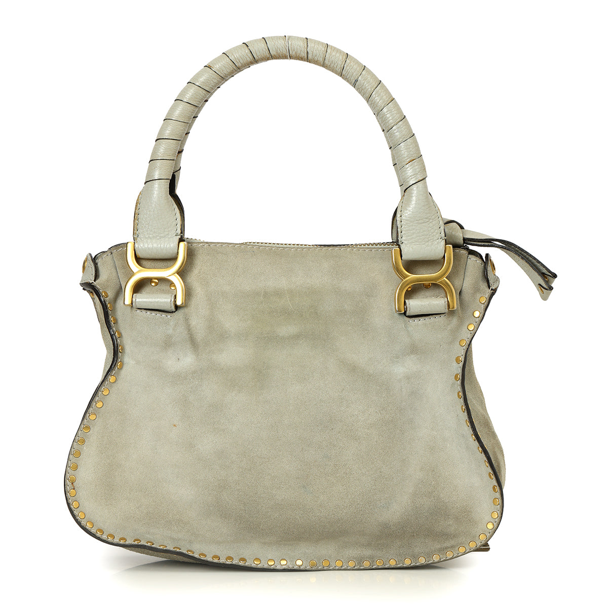 Grey Marcie Small Suede Bag