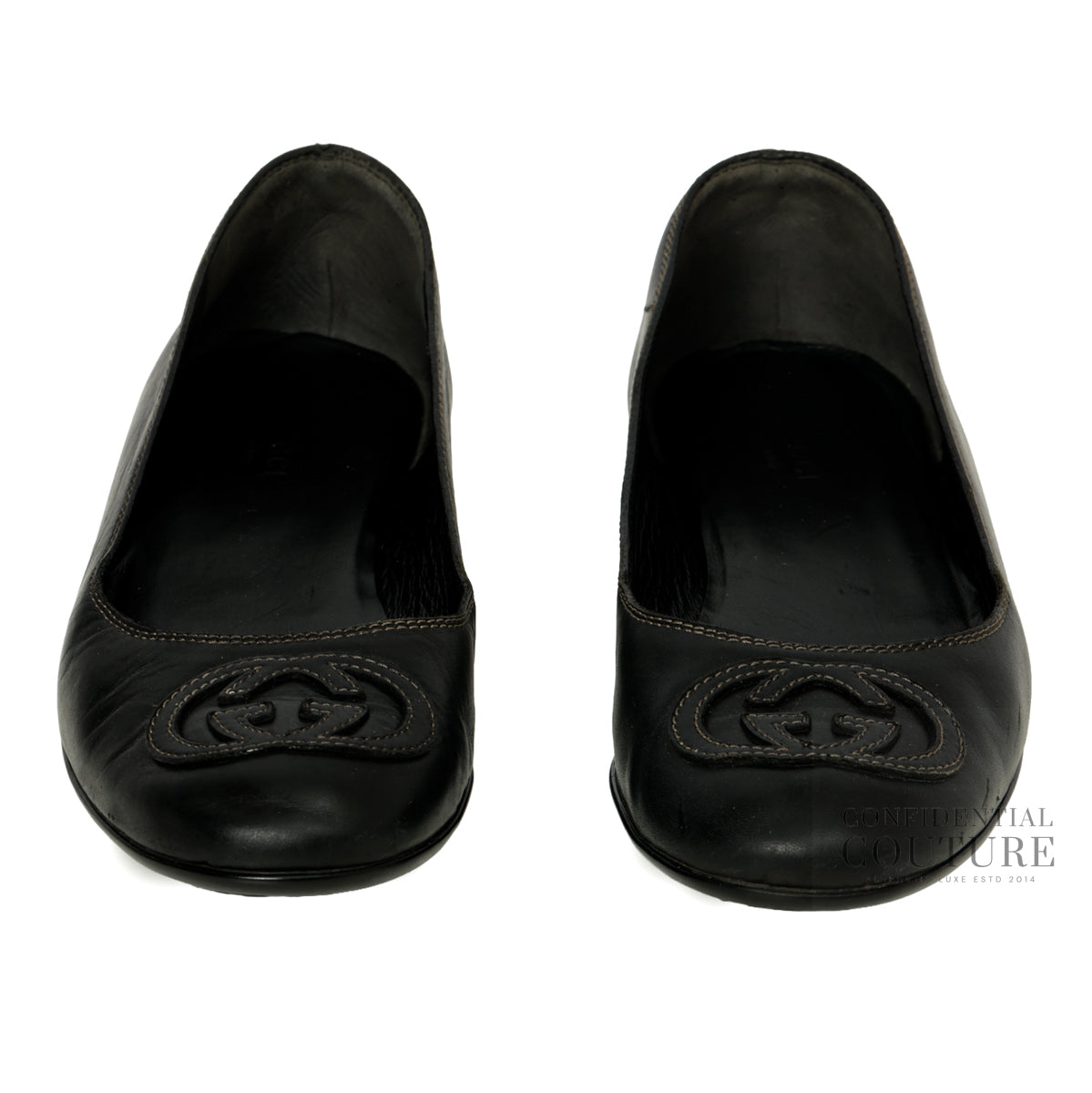 Soho GG Interlocking Black Ballerina | EU 37.5