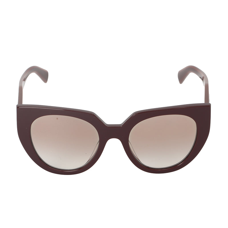 Prada Wine Cateye SPR 14W 52O20 VIY-1LO 140 1N Sunglasses