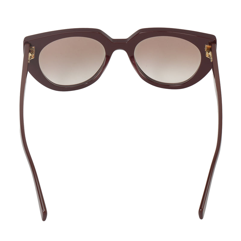 Women pre loved Prada Wine Cateye SPR 14W 52O20 VIY-1LO 140 1N SunglassesBook Tote