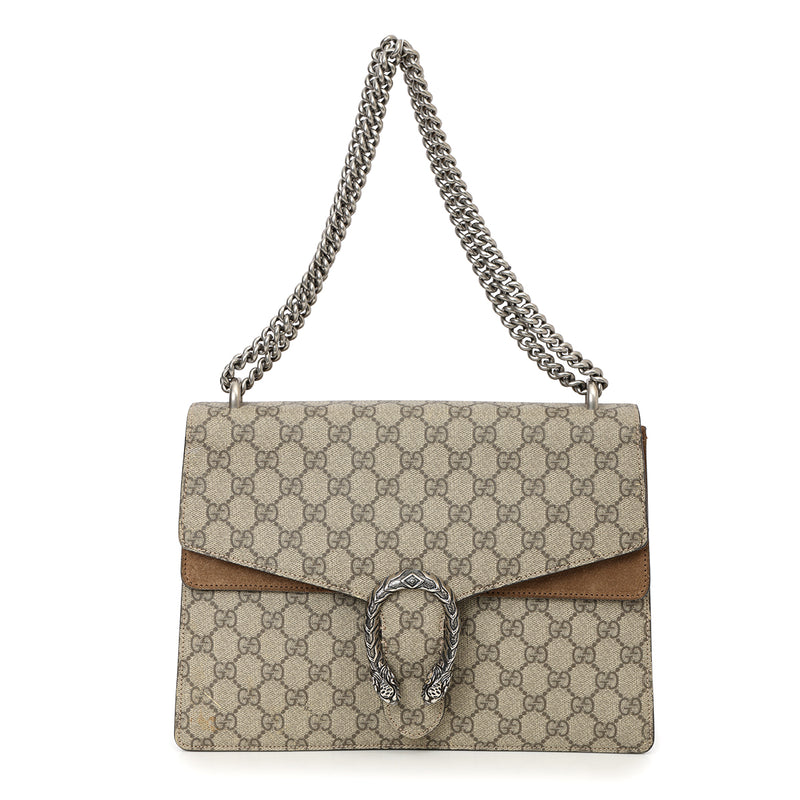 GG Supreme Coated Canvas Medium Dionysus Shoulder Bag