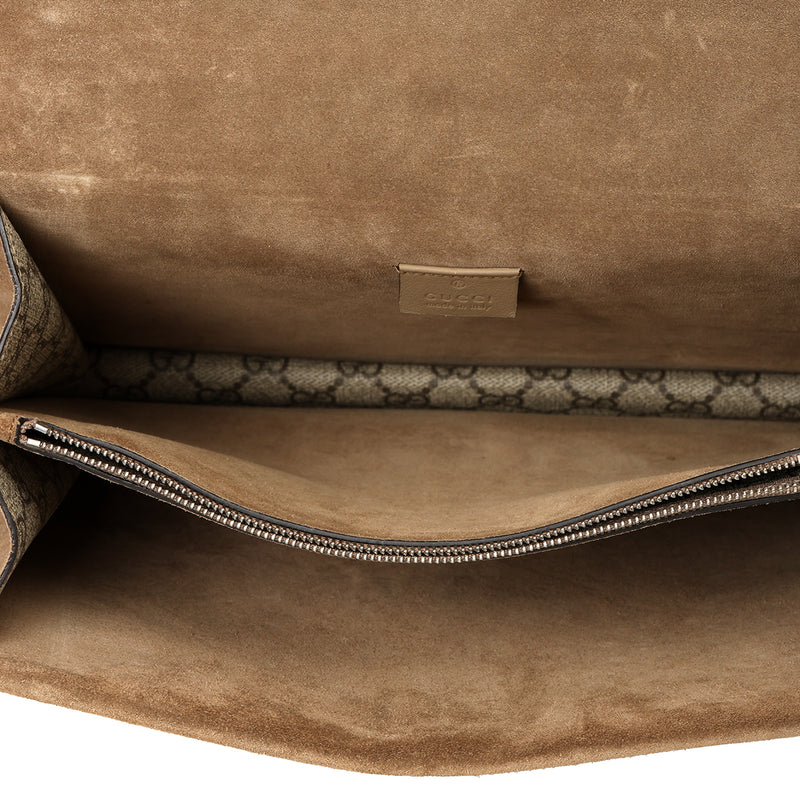 GG Supreme Coated Canvas Medium Dionysus Shoulder Bag