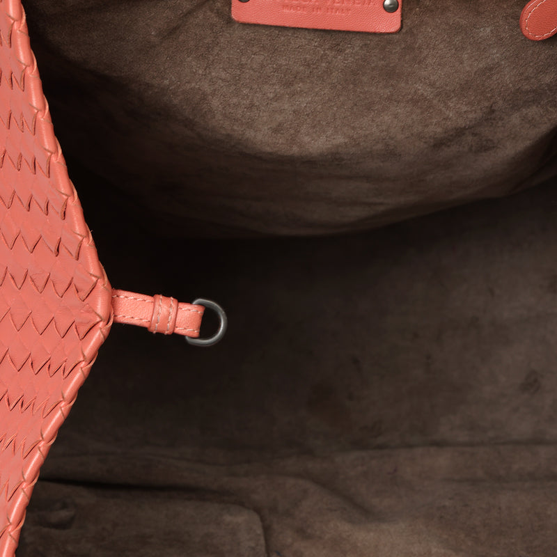 Intrecciato Woven Nappa Leather Large Cesta Tote Bag